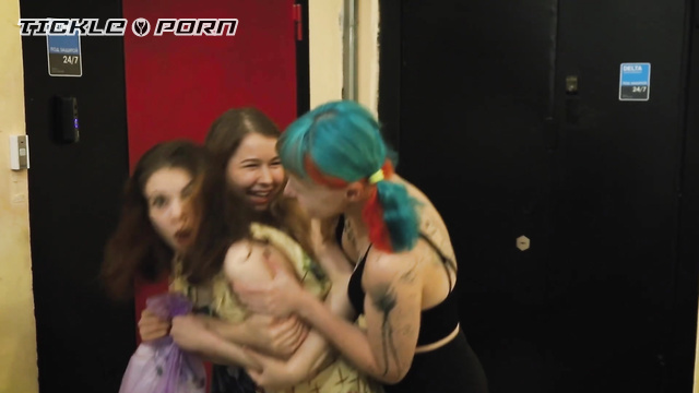 Russian Girls In Distress – Captured Girl Pees From Intense Tickling On X Cross
