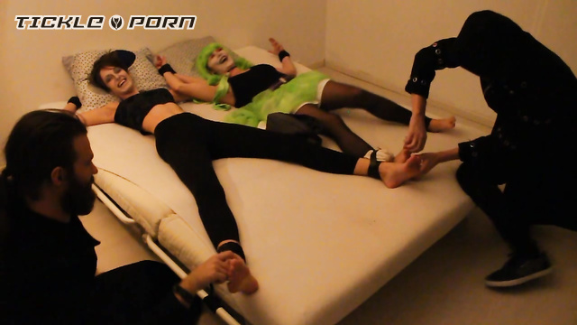 Beautiful Girls Tickled Productions – Natasza and Lysa tickled together on the bed – HALLOWEEN 2018