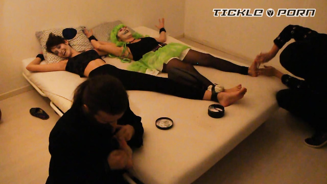 Beautiful Girls Tickled Productions – Natasza and Lysa tickled together on the bed – HALLOWEEN 2018