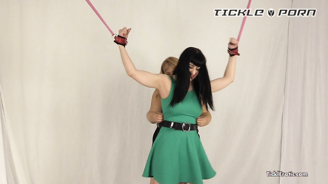 Bound To Tickle – Nyxons Armpits Tickled in Green Dress
