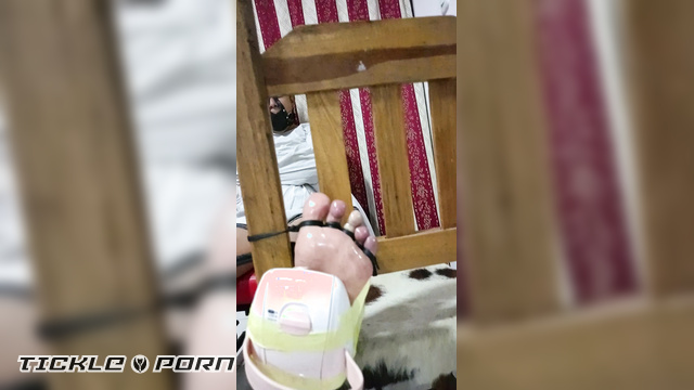 Tickling Touch - Latina Eli In Straitjacket Receiving Massage On Her Foot