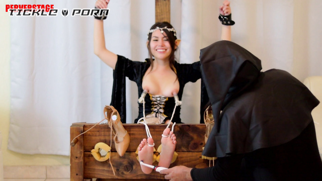 Perverstage - Ticklish Elf Girl Suffering Torment With Nipple Clamps And Vibrator