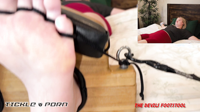 The Devils Footstool - Elizabeth Big Soles Toe-Tied And Tickled by a Friend