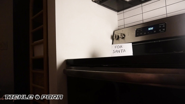 Claire Coda - The Christmas Cookie Thief Gets a Tummy Punishment With Groping