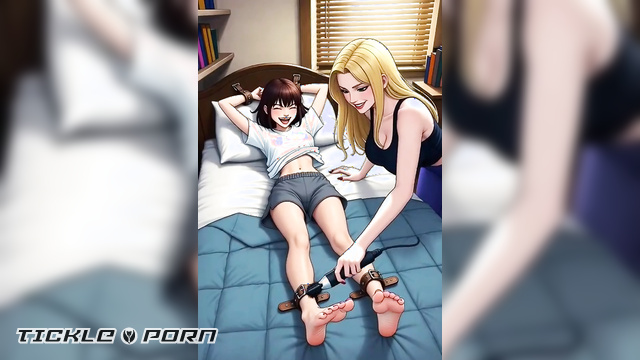 Helpless And Ticklish: My Roommate Faces Blondie’s Towering Torment