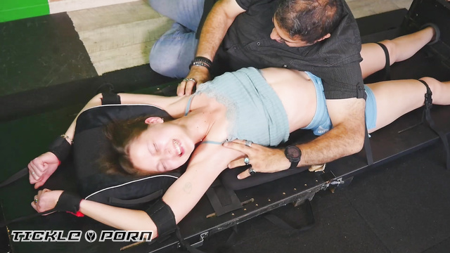 TICKLE FRENCHTICKLING STORE - Gorgeous Madie: Unbearable Stocks Tickling Makes Her Squirm