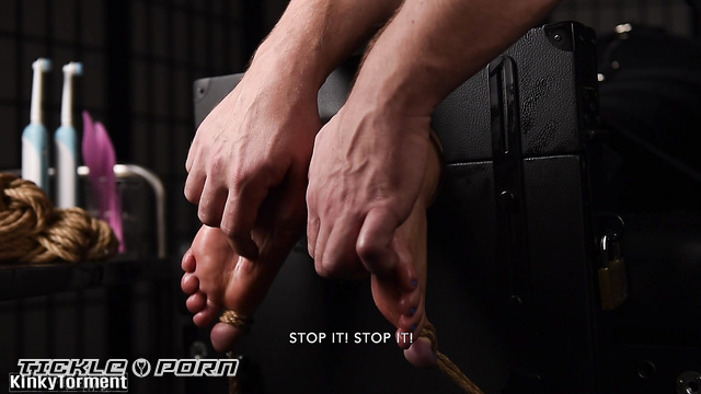 KinkyTorment - No Mercy For Miss A: Detailed Hard Feet Tickling Punishment