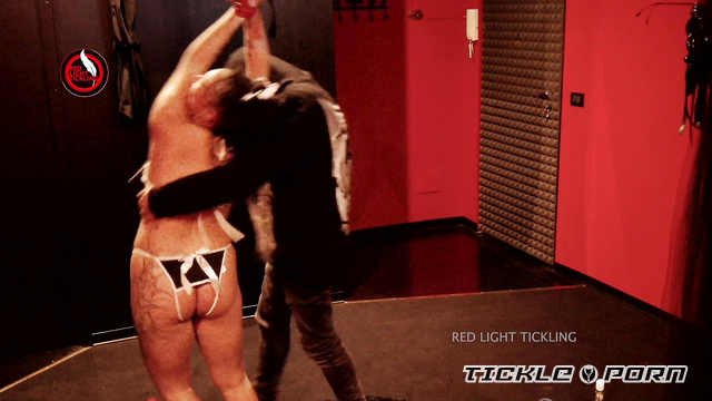 Red Light Tickling - Restrained Maid Sasha in Trouble: Her Armpit And Belly Merciless Tickled