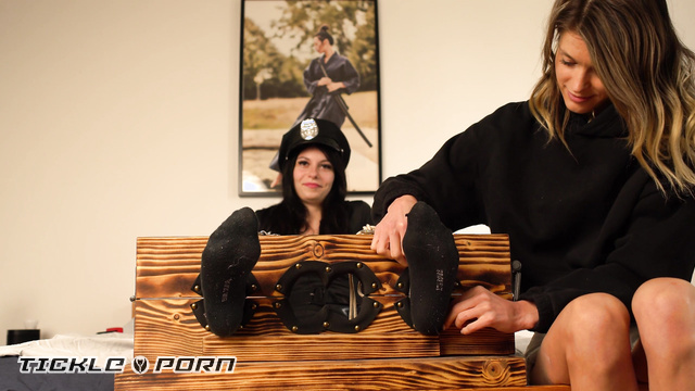 Lovely Laugh Tickling - Police Girl Jenny VS The Law: This Cop Can't Escape While Restrained Part 1