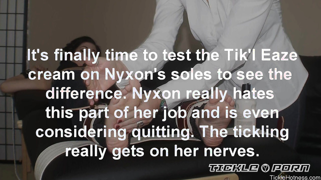 Tickle Hotness - Barefoot Nyxon Face Up And Suffering To Stop Tickling Part 3