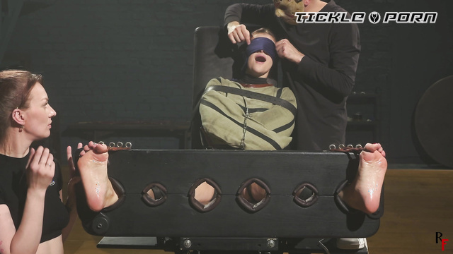 RF Studio Production - Pandora Bound: A Straitjacket And Stocks Tickling By Brittany And John