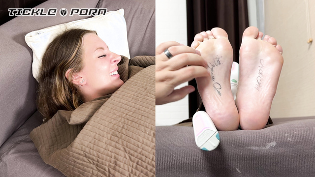 Tickle Chicks - Mandy Wrapped In A Blanket, Feet Tickled, And Begging For It To Stop