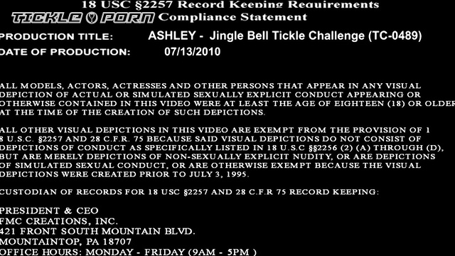 Tickle Challenge - Ashley Jingle Bell And Her Wild Tickle Tits Torment Nipple Pluck