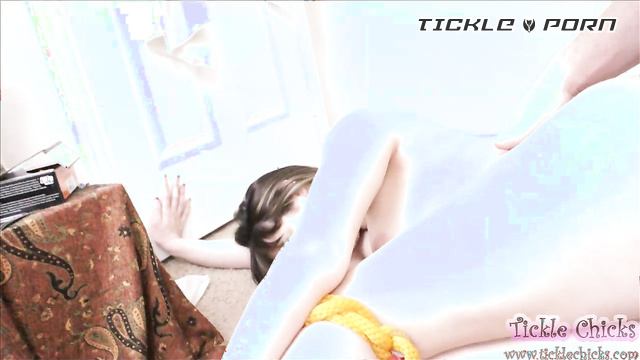 Tickle Chicks - Naughty Orange Gag Makes Her Carpet Bondage Tickles Feel Helpless