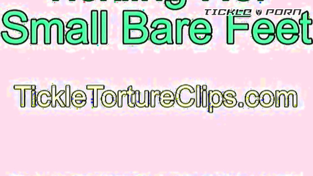 Silver Cherry - Blindfolded Babe In Denim Shorts Faces Naughty Bound Sole Tickling