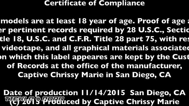 Captive Chrissy Marie – Strip Tickling Shoot