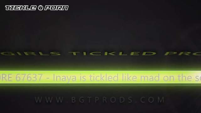 BGTP – Inaya is tickled like mad on the sofa