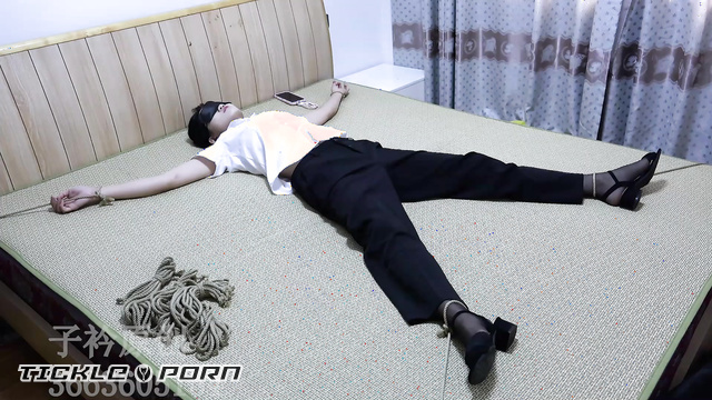 Chinese Girl Feifei's bondage ticklish and screams TK