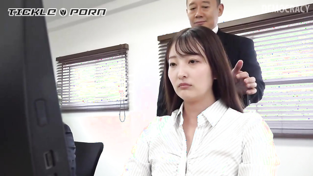 Chinese Tickling TK - Co-workers tickle her at workplace