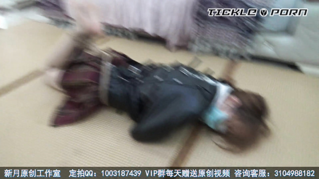 Chinese Tickling TK - Trapped in a Straitjacket and Tickle Schoolgirl