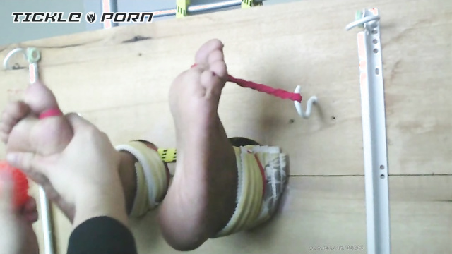 Asian Foot Tickling - Serena and Her Tickle Toys