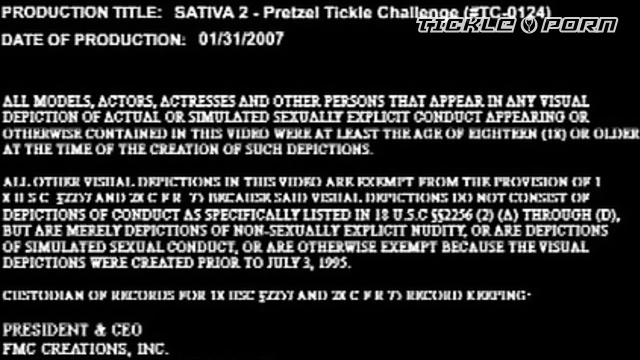 Tickle Challenge - Young & Naked Tickled Sativa