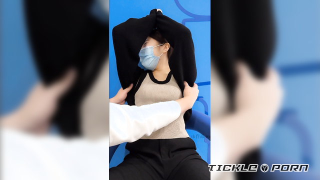 Chinese Tickling TK - Ticklish Boss Lady in Blue Chair