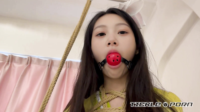 Chinese Tickling TK - Young Hot Body Wants Games With Vibrator in Pantyhose