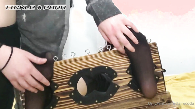 Claire Coda - Locked Up in the Stocks: Megan's Tickle Experience