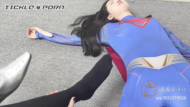 Chinese Tickling TK - Wonder Woman Captured and Tickled by the Dark Night Queen