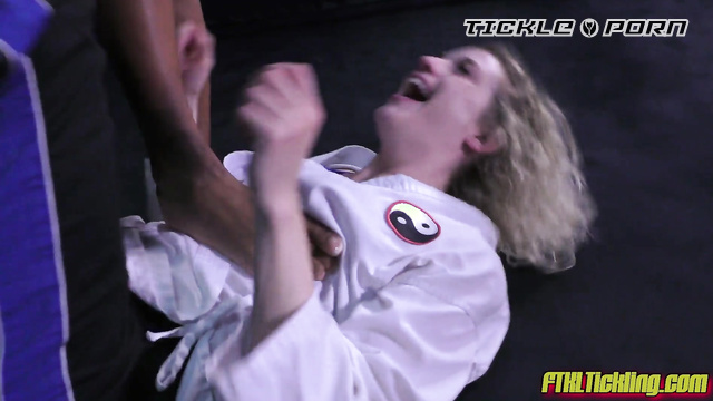 FTKL’s Tickling Fantasies - Olympia vs. Black Belt Blondie in Tickle Wrestling Entertainment