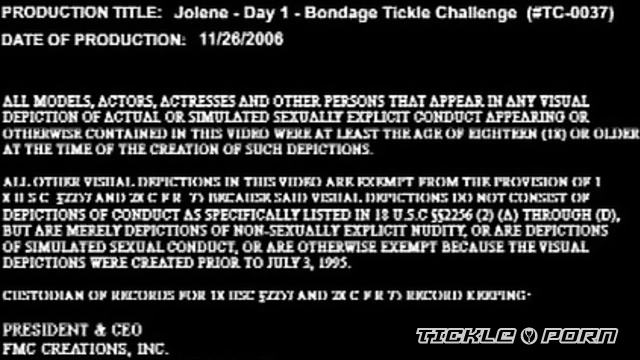Tickle Challenge - Jolene First Day of The Bondage Bikini Tickle Challenge