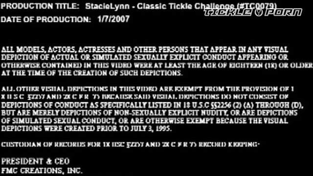Tickle Challenge - Big Boobed Stacie Lynn's Classic Tickle Challenge