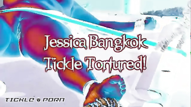 Tied N Tickled - Busty Jessica Bangkok Tickle Tortured On Pool Table