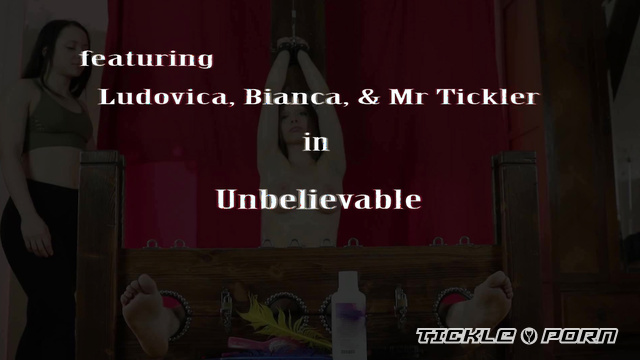 Italian's Tickling - Unbelievable Busty Woman Was Captured In Stocks