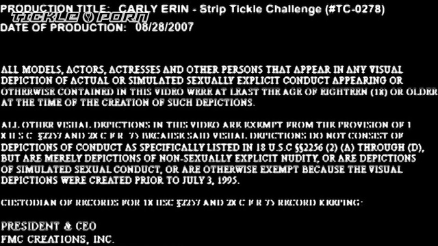 Tickle Challenge - Skinny Carly And Her New Strip Tickle Challenge