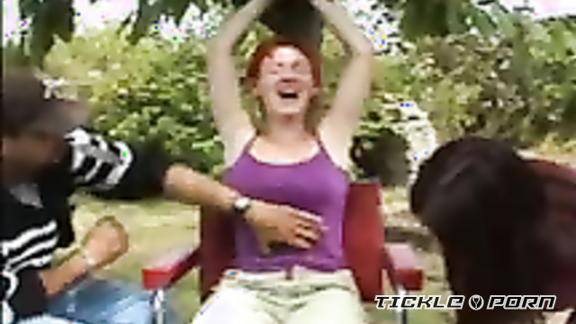 The French Way Tickling - Ticklish Garden Fun: Catherine’s Uncontrollable Laughter
