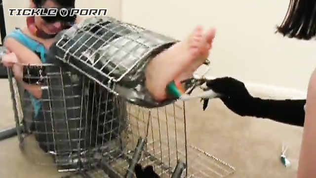 Parker's Amateur Videos - Tickled Without Mercy: The Caged Barefoot Slave