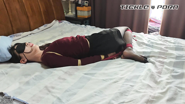 Chinese Tickling TK - Struggling in Silk: Bound and Tickled Beyond Helpless