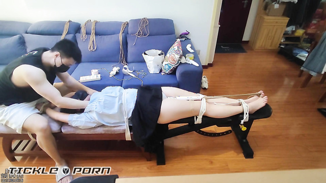 Chinese Tickling TK - First Time Bounded: Her Ticklish Audition Begins