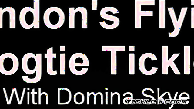 BleuFetish Tickling - Busty London Flying Hogtied Tickling Spectacle