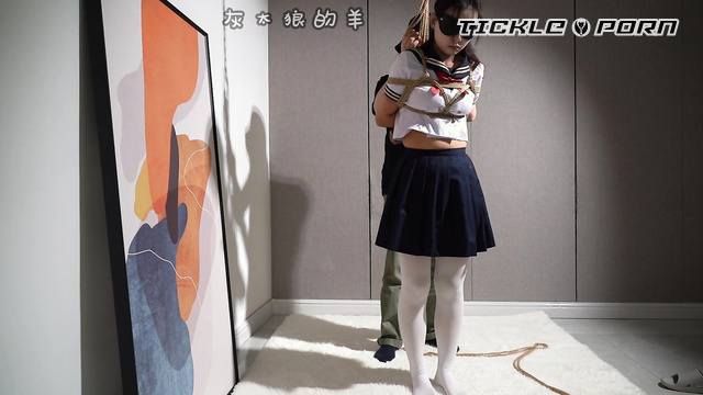 Chinese Tickling TK - Unexpected Talent: Schoolgirl Accidental Path to Rope Art