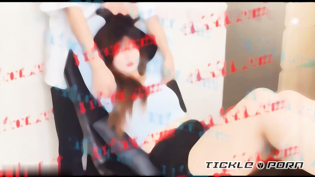 Chinese Tickling TK - Tall Xiaoke In Black Stockings Tickled Hard With Hair Brush
