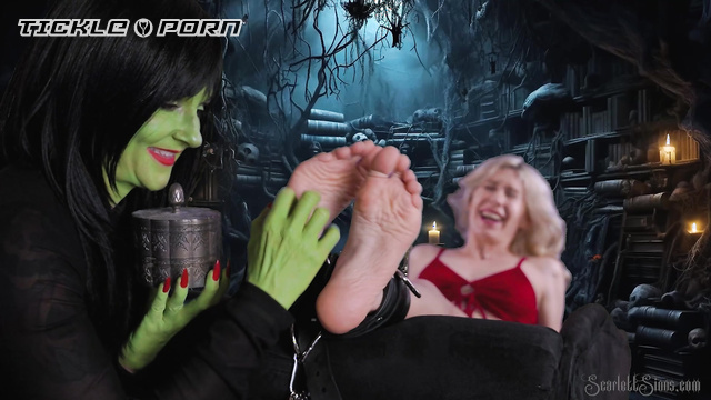 Scarlett Sinns Twisted Fetishes - Lair of The Tickle Witch And Her Victim