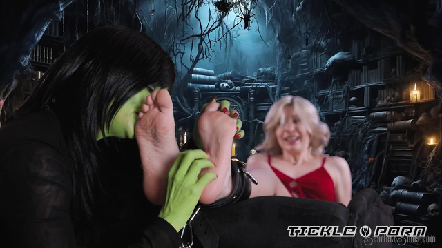 Scarlett Sinns Twisted Fetishes - Lair of The Tickle Witch And Her Victim