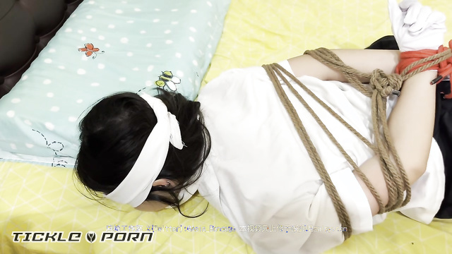 Chinese Tickling TK - Tied Up at Home: Mumuzi and Dirty Socks on Her Feet