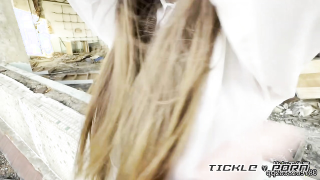 Chinese Tickling TK - Unconscious And Barefoot Single Girl Left on a Ruined Rooftop