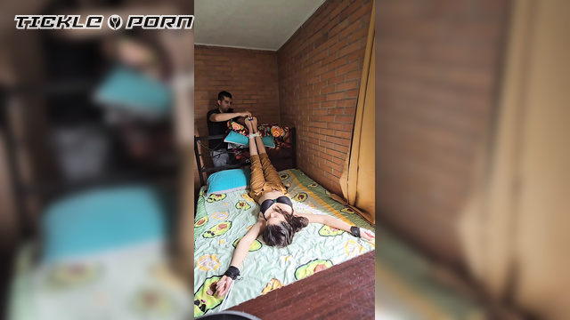 Mich’s Ticklish Torment: Bound To Bed With Armpits Exposed