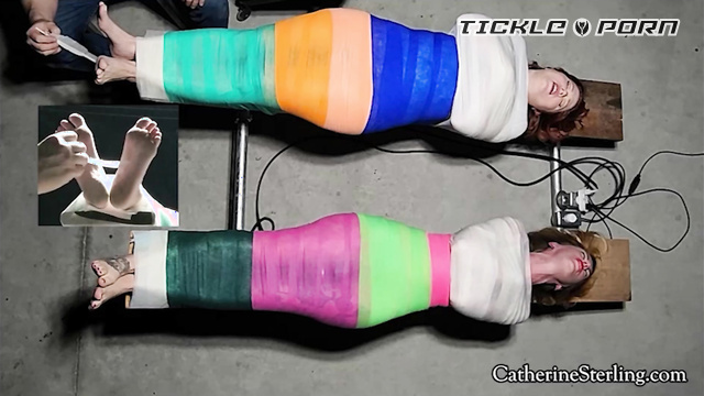 Catherine Sterling - Mummification Bondage Tickling Orgasms For Ami Mercury & Catherine