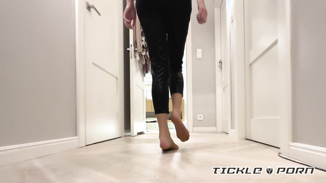 Polish Mistress Clips - Stella Lies On Her Belly In Black Suit And Tickle Weronika